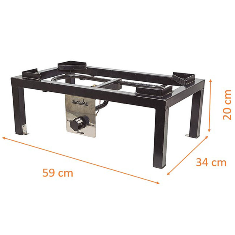 Char-Broil Verano 200 Plancha - Piastra Cottura Gas 2 Fuochi, Acciaio Inox, Griglia Ghisa 53x40cm - Foto 6