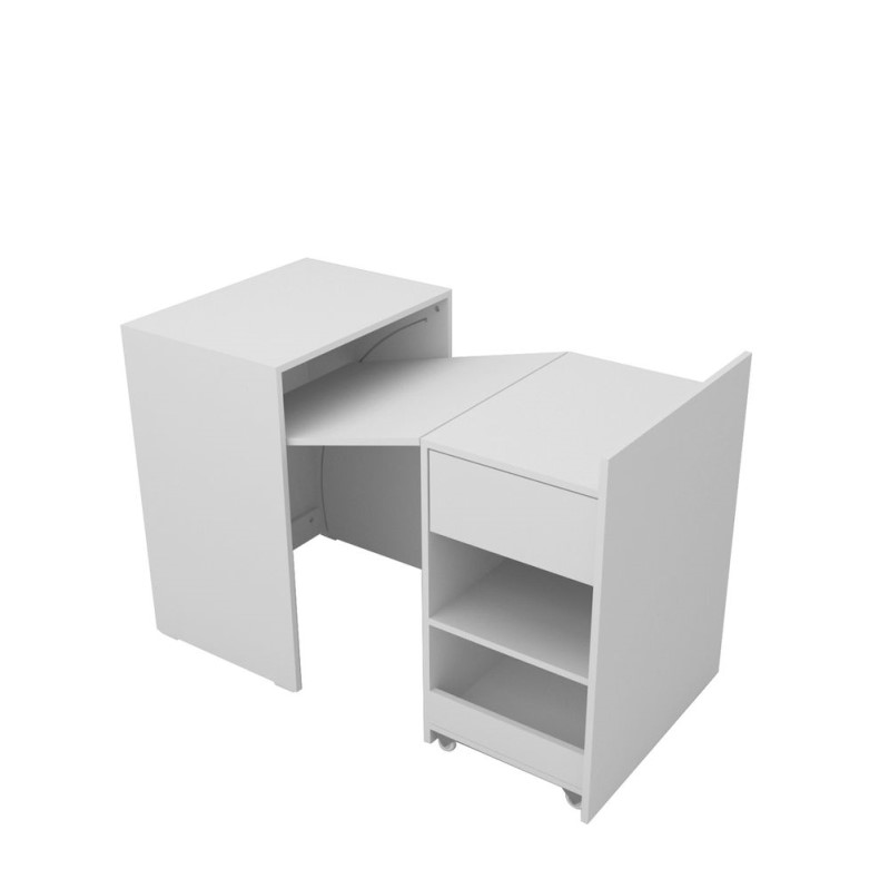 ESCRITORIO PLEGABLE EXTENSIBLE MULTIUSO MESA MANICURA BLANCO - MUEBLES  CORSA ESCRITORIOS - Megatone