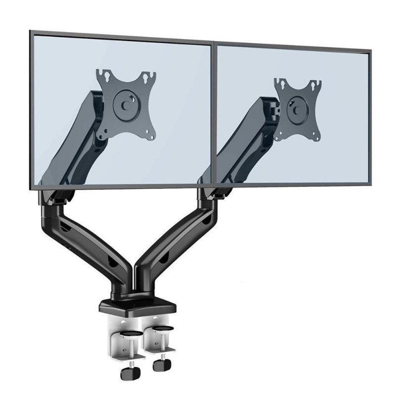 Soporte Tv/ Monitor Doble Brazo de Mesa Nictom SMH02 13 a 29 Pulgadas  Articulado - NICTOM SOPORTE P AUDIO TV Y VIDEO - Megatone