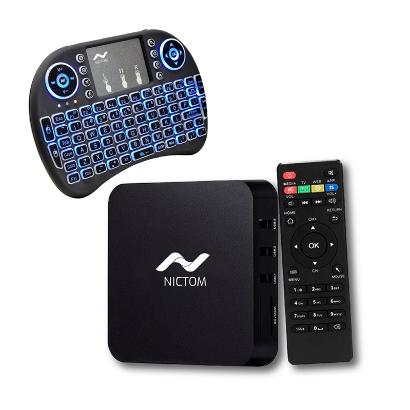 Convertidor Smart Tv Box 1gb Ram 4k Android IOS Netflix Series + Teclado -  NICTOM ASISTENTES VIRT, MED STREAMING - Megatone