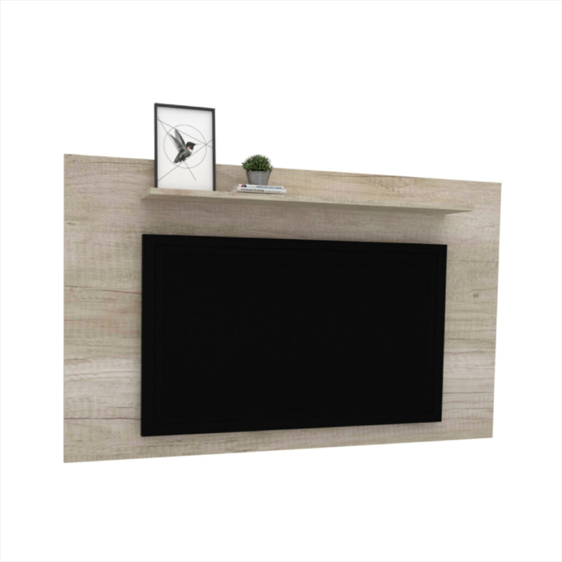 Mueble Panel Rack Madera Melamina Para Tv Con Estante - MAKOM MESAS DE ...