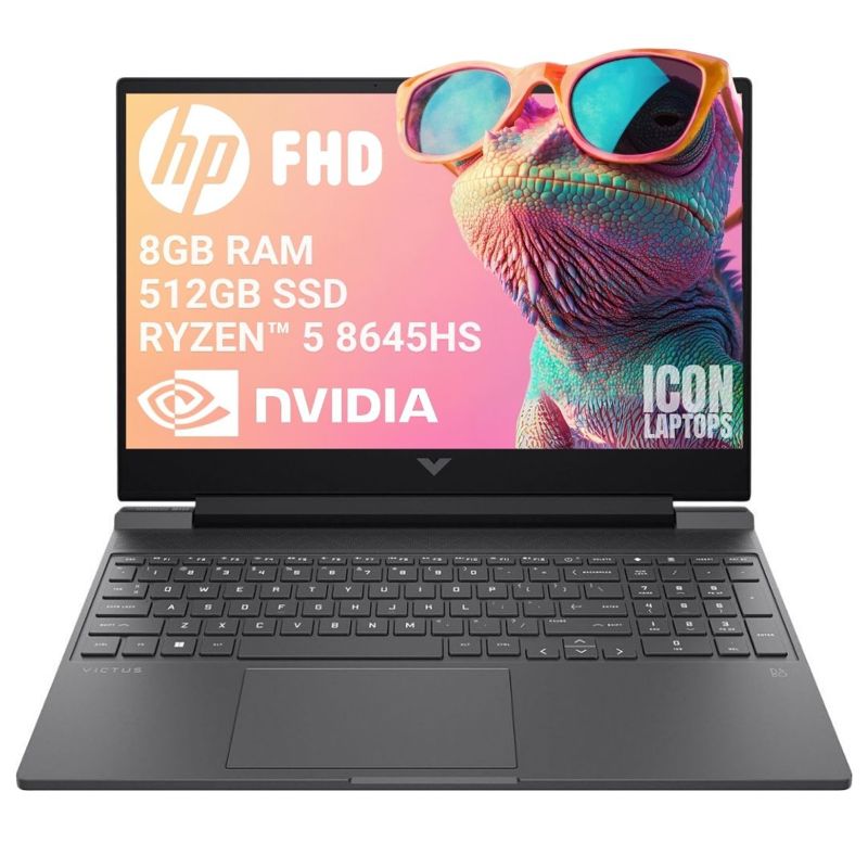 Notebook Ryzen 512GB SSD 8gb Ram Nvidia Rtx 4060 Fhd Hp Victus