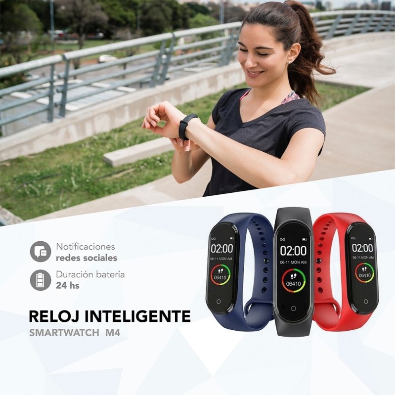 Reloj Inteligente Smartwatch SB04 Negro Bluetooth Android