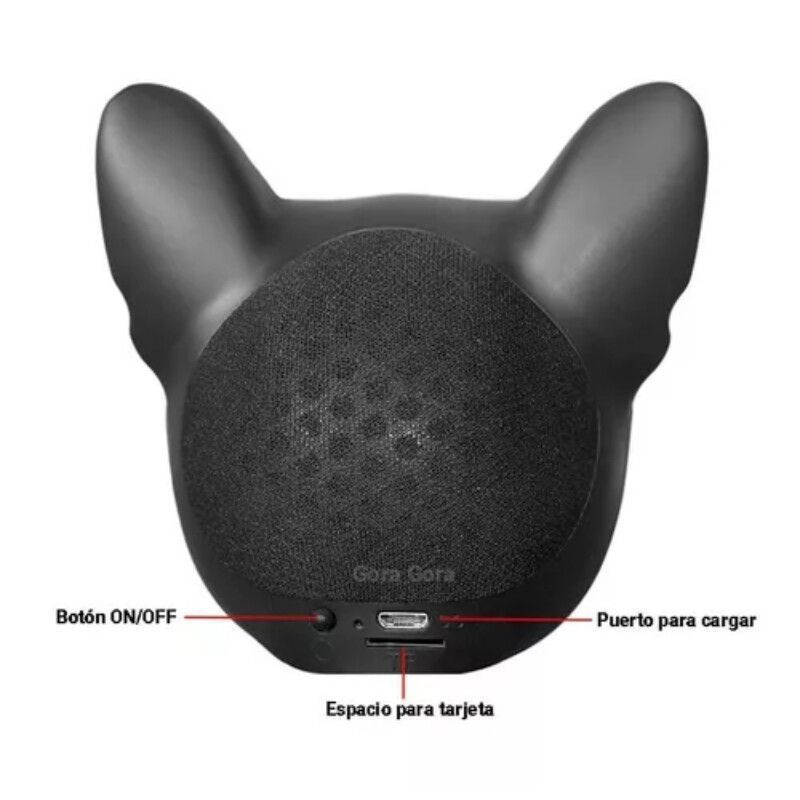 Altavoz Bluetooth En Forma De Perro Bulldog Francés, Pequeño