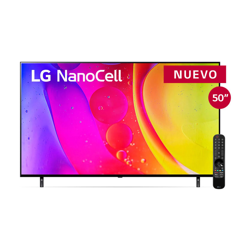 Smart TV LG NanoCell 50'' NANO80 4K con ThinQ AI 4K Procesador