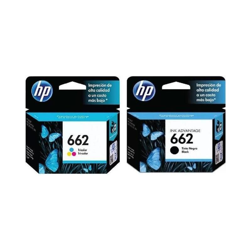 Combo Cartuchos Hp 662 Negro + Tricolor (Cz104al/Cz103al) - Hp Insumos Para  Impresion - Megatone