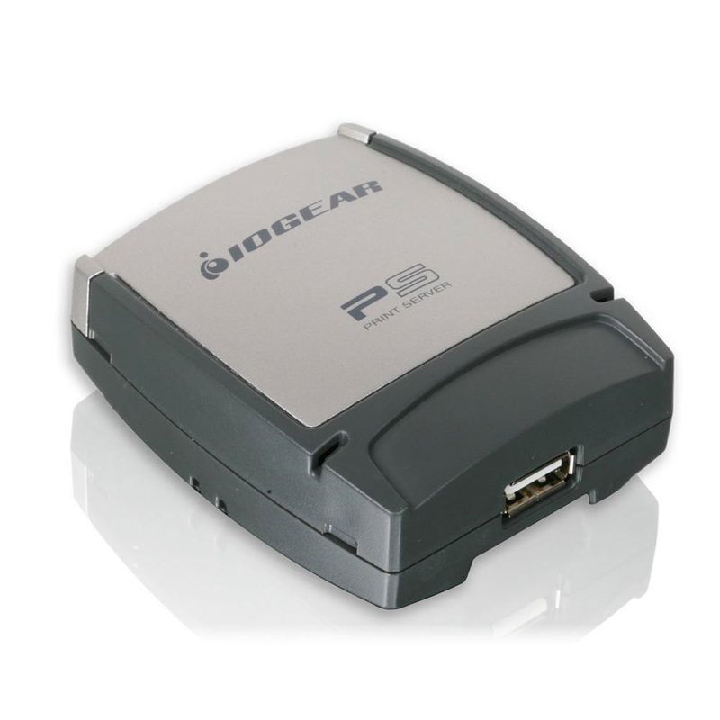 PRINT SERVER IOGEAR GOSU21 1PORT USB ENTERPRISE NETWORK IOMEGA