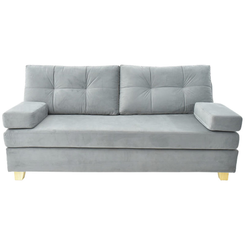 SILLON SOFA OSLO 3 CPOS 190x90 PANA GRIS OSCURO AMERICAN WOOD SILLON