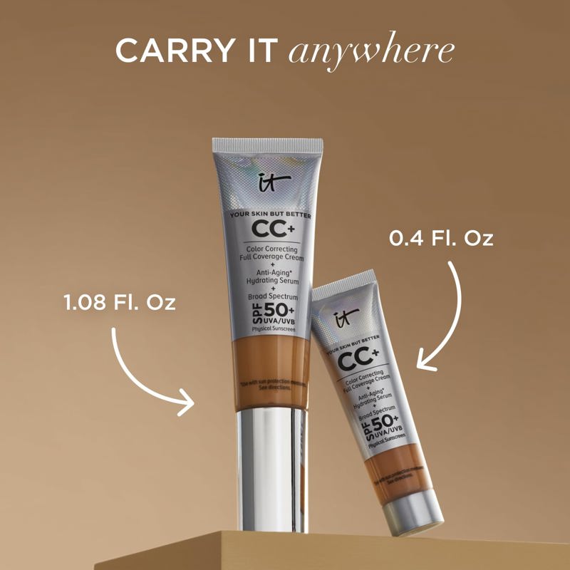 CC+ Cream it COSMETICS Light, cobertura total, SPF50+, 32 ml IT