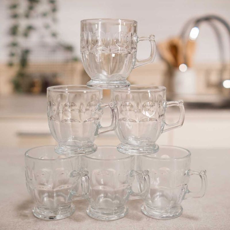 Set x6 Jarritos de Vidrio 200ml OKKO VASOS, COPAS Y CRISTALERIA