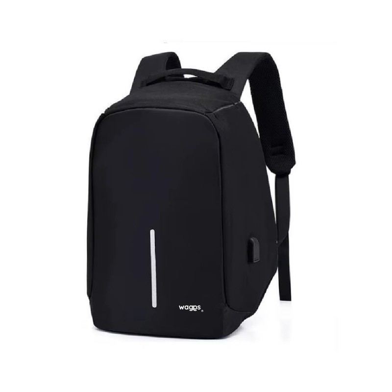 Mochila Antirrobo Porta Notebook 30 Litros con Cable USB Negra