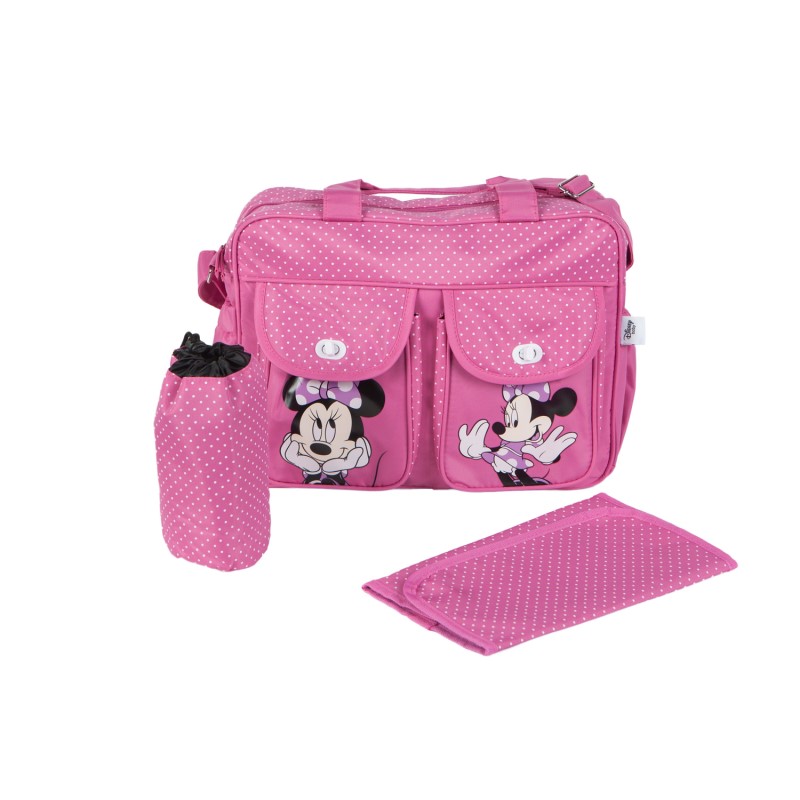 Bolso Maternal con Cambiador Disney Rosa - DISNEY ACCESORIOS BEBE - Megatone