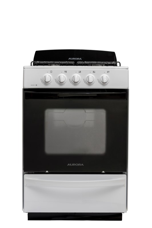 COCINA AURORA ARGENTA 4 4 HORNALLAS BLANCO | Hendel