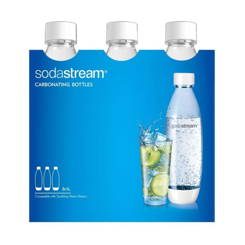 Botellas Sodastream Pack De 3 1lt Gasificadora SODASTREAM MAQUINAS DE
