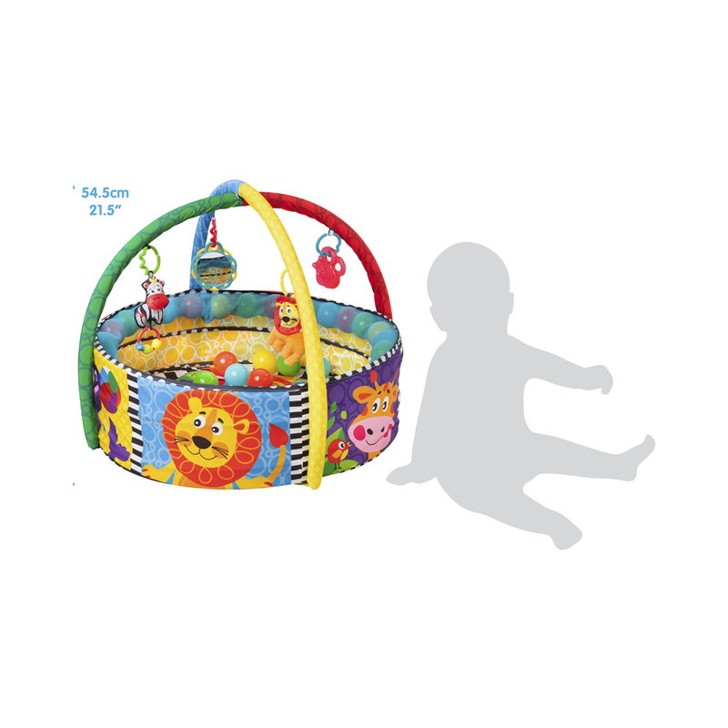 Playgro Wobble-Buddy Rasselbär – Ab 6 Monaten, Mit Saugnapf, Für Sensorisches Spielen
