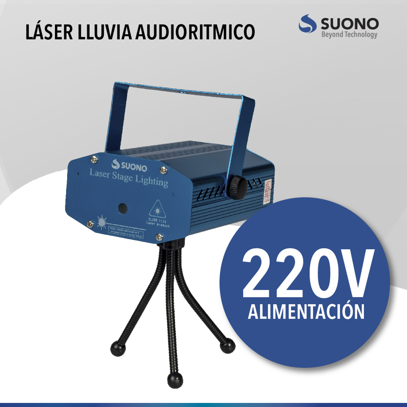 Laser Audioritmico Multipunto Suono SUONO ILUMINACION INTERIOR Megatone