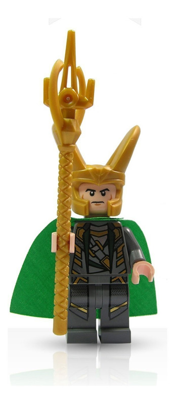 Minifigura Lego Vengadores Loki Con Cetro Marvel LEGO JUGUETES