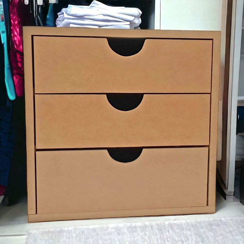 Mesa De Luz Cajonera interior de placard de 3 Cajones MJ MADERAS