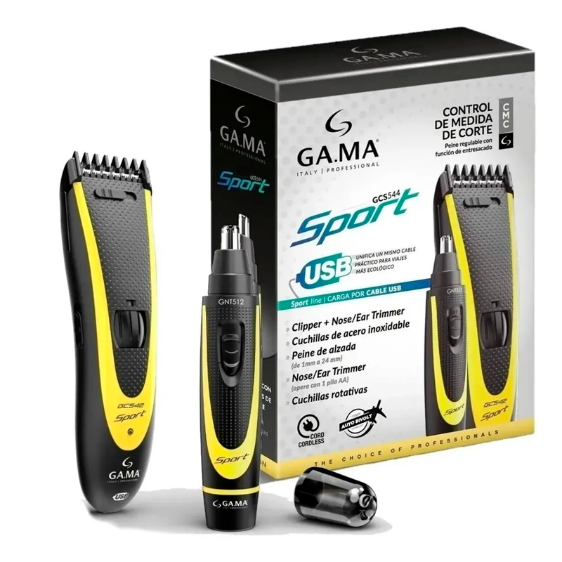 Cortadora De Pelo Gama Gc542 + Afeitadora Trimmer Gnt512 - GA.MA ITALY ...