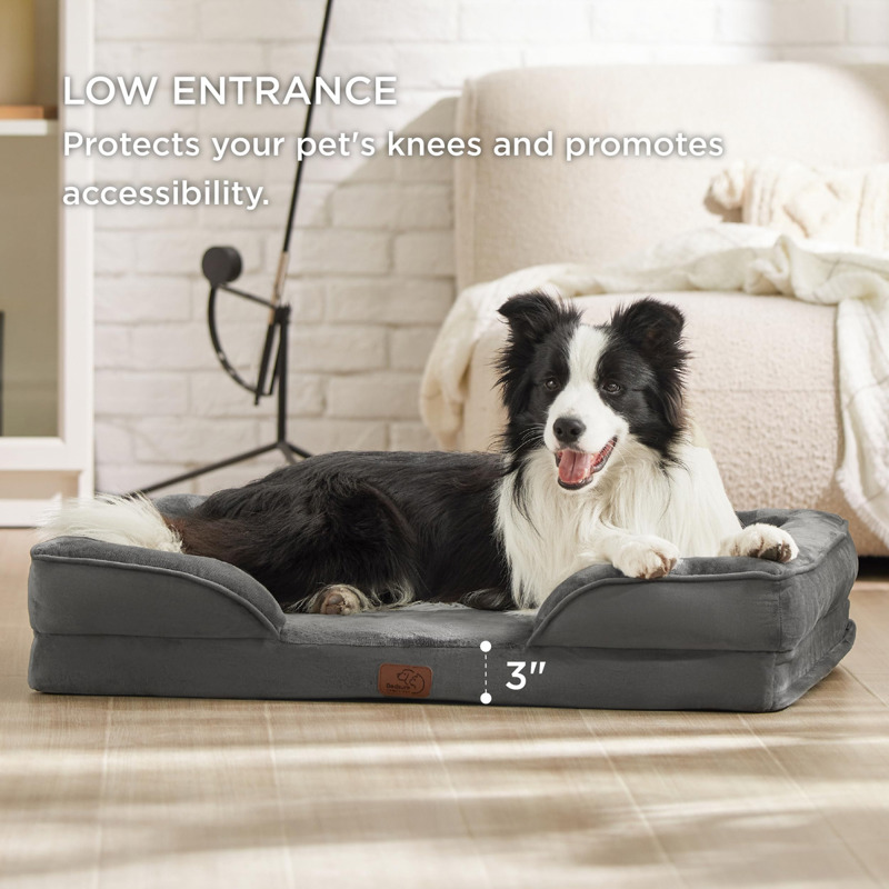 Cama Ortopédica Grande Para Perros Bedsure Sofá Lavable Co