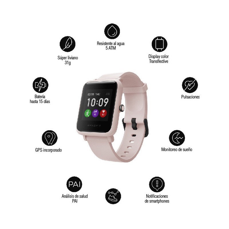 Smartwatch Xiaomi Amazfit Bip S Rosa -
