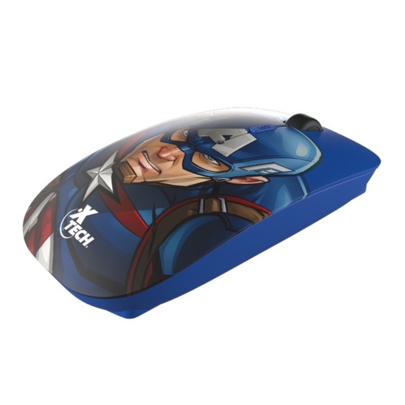 Mouse Xtech XtmD340ca Marvel Avengers Capitán América Flat Wireless