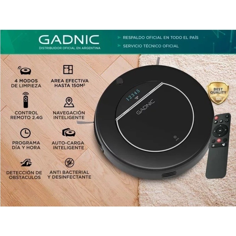 Aspiradora Robot Gadnic X550 Trapeadora 3 Modos 150m2 Aspira Trapea Pule |  Bidcom