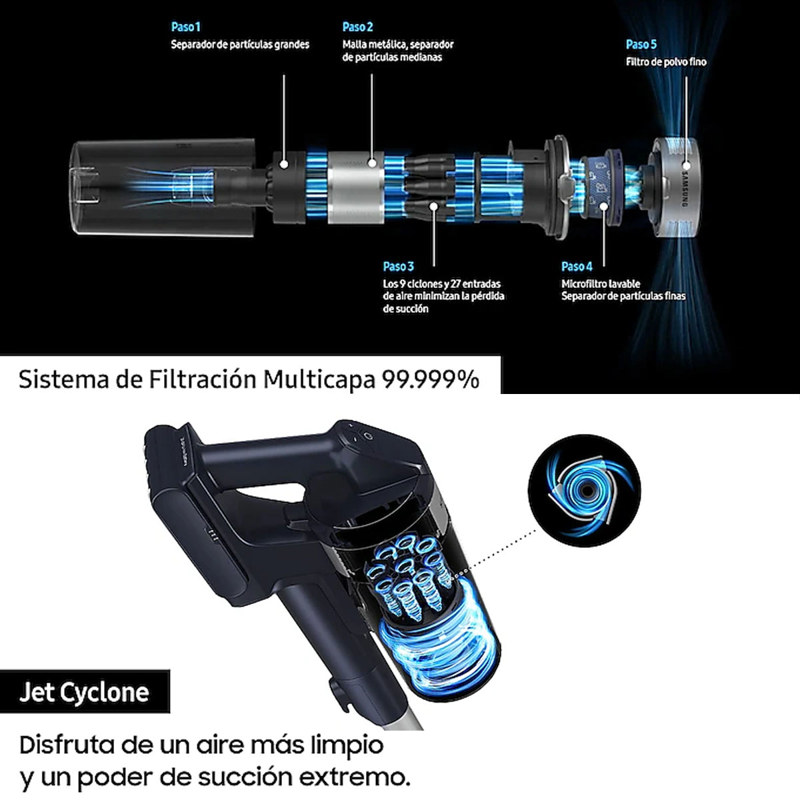 Aspiradora Inalambrica Samsung Jet 60 Cyclone Inverter SAMSUNG