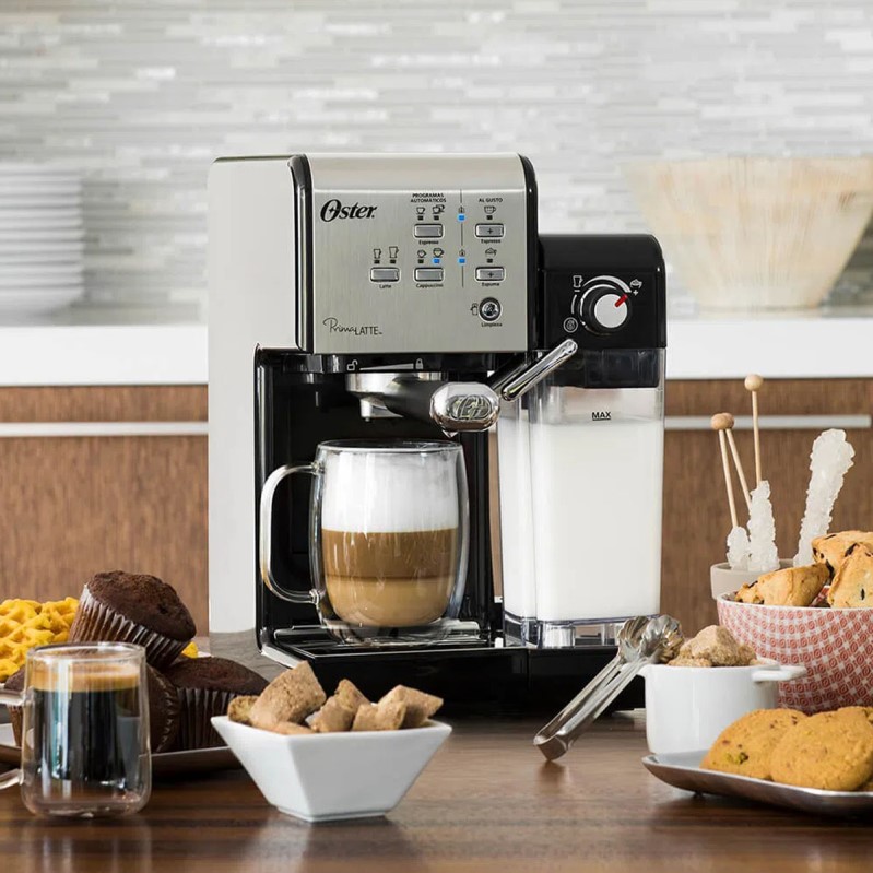 Cafetera Oster Espresso Primalatte Osbvstem6701ssar - Oster Cafeteras -  Megatone