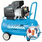 Compresor De Aire Gamma G2852KAR 1.5hp 25lts + KIT