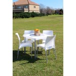 SILLA BOSTON PATAS DE ALUMINIO BLANCA