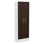 DESPENSERO 1.80 MTS. BLANCO MELAMINA PUERTAS WENGUE (CHOCO)