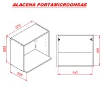 ALACENA PORTAMICROONDAS EXPRESS 60 BLANCO MELAMINA