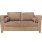 Sillon Sofa 3 Cuerpos Bruselas Pana Beige 1.90 MTS